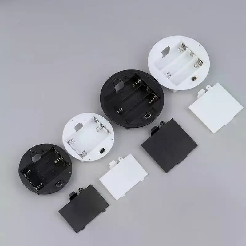 3 AAA/AA 4.5V Battery Case With Switch Cover Embedded Battery Holder Battery Storage Boxes Switch Socket Container