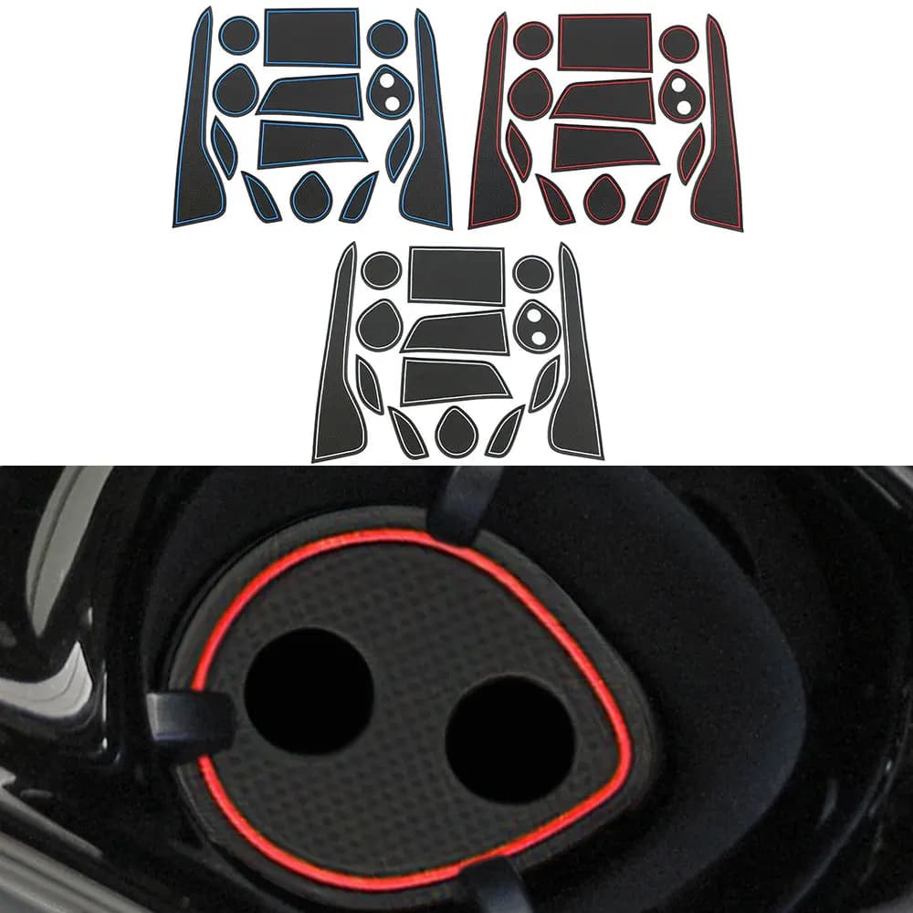 Tappetini per Portiere Toyota C-HR CHR C HR 2016-2020, Antiscivolo, in Silicone, Accessori per Vano Portaoggetti