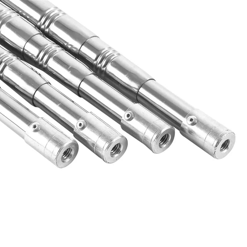 ZZ242 Asta di Manovra per Rete da Pesca 1.5m (2 Sezioni) o 1.9m (3 Sezioni) con Vite Superiore M8*1.25 per Bloccare o Allentare