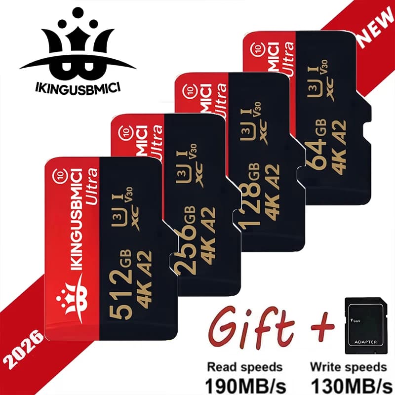 Compact Memory Card 16GB/32GB/64GB/512GB and Micro SD Card SD Cards TF Cards Rapid Transfer for Surveillance Camera