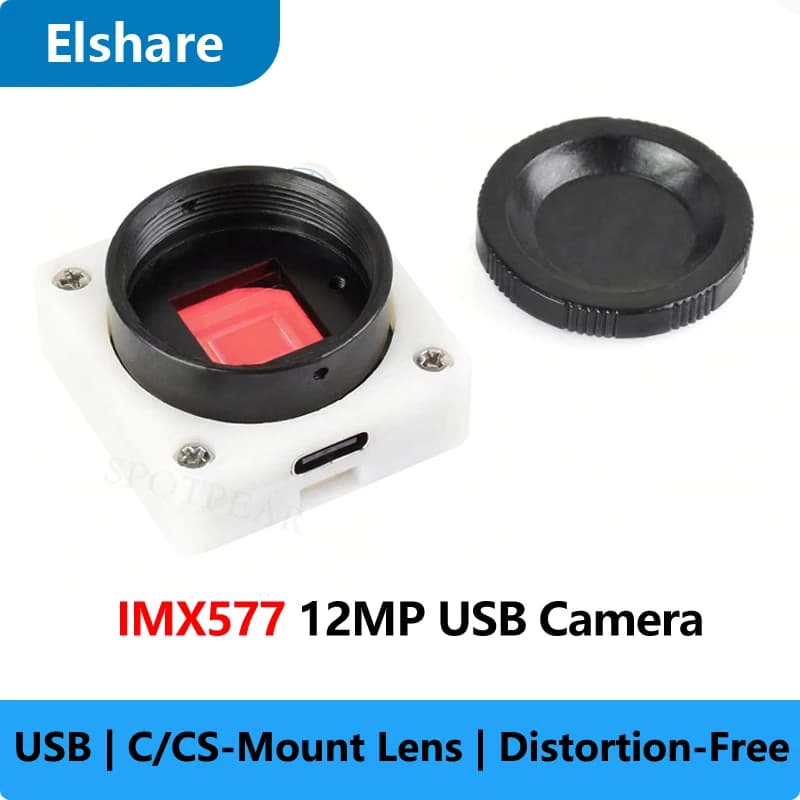 USB camera Raspberry Pi 12MP IMX577 USB 2.0 without distortion 3840 × 3024 per lens with Jeston RDK C/CS connection