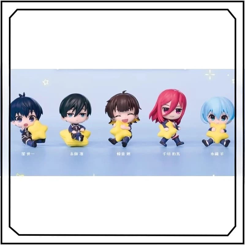 BLUE LOCK Gashapon Isagi Yoichi Chigiri Hyoma Anime Figure Abbraccia le stelle Modellazione Action Figure Giocattoli di modello