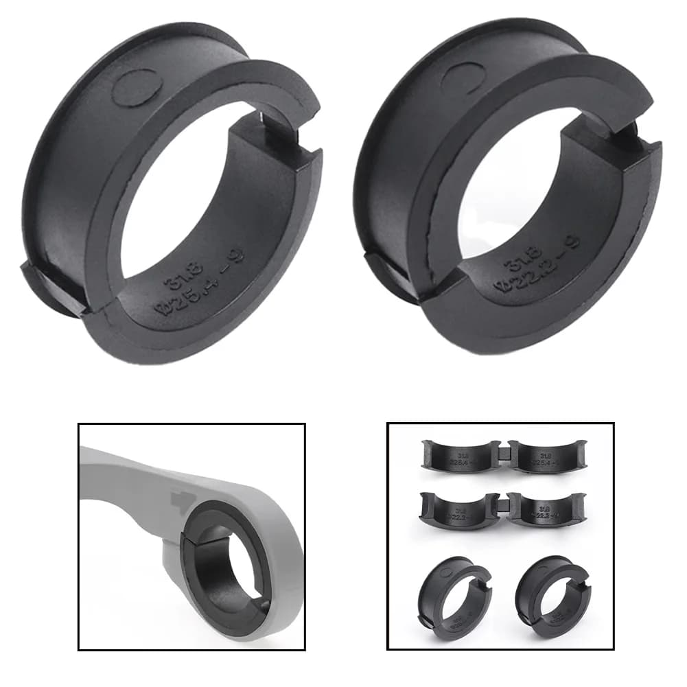 Personalizzazione bici Supporto per computer da bicicletta da 31,8 a 22,2 mm Rondella per bicicletta da 31,8 a 22,2 Installazione stabile resistente all'usura