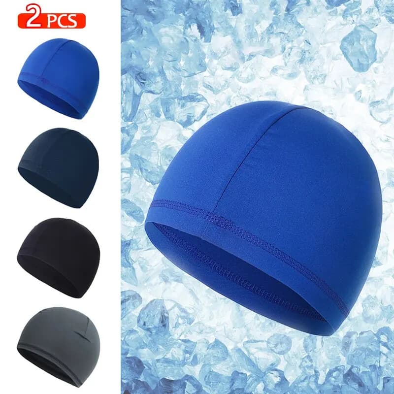 2 Pcs Cooling Skull Cap Helmet Liner Cycling Cap Cooling Cap Sport Helmet Cap Men's Running Ski Hat
