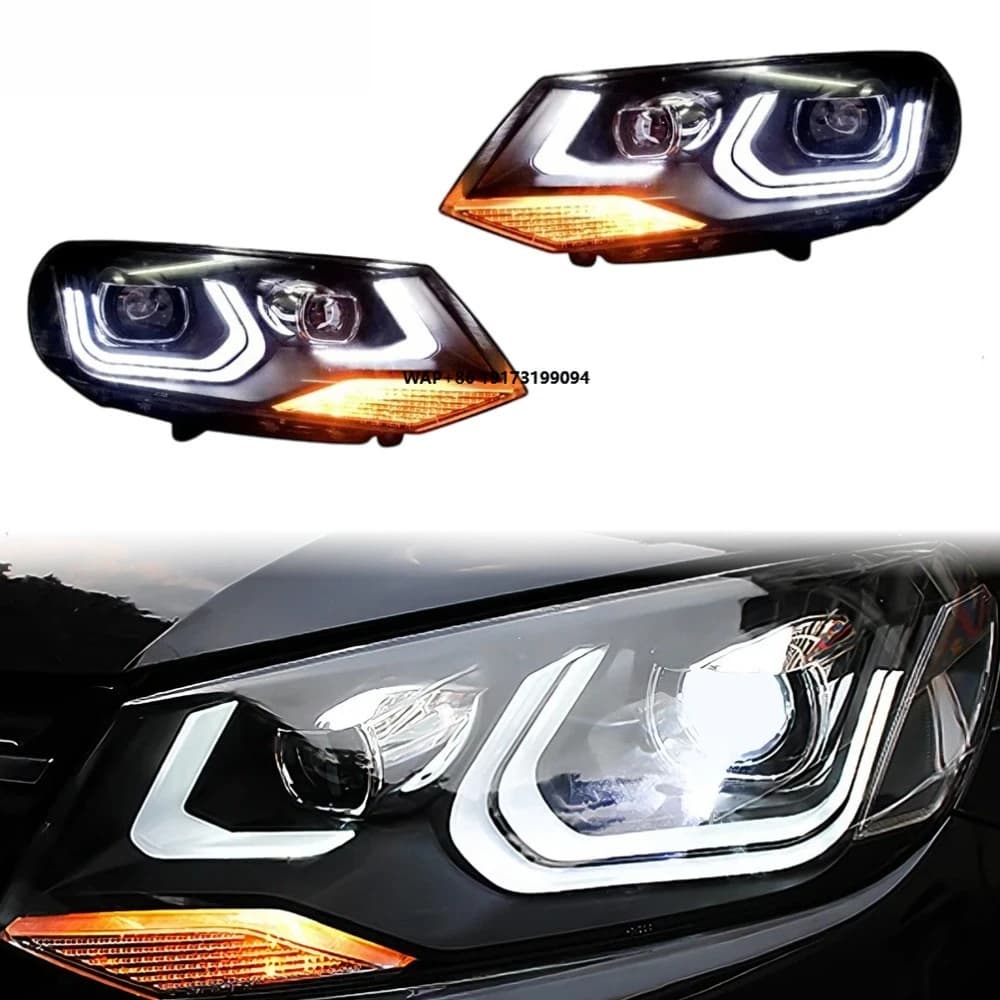 Fari Touareg 2011-2015: Aggiornamento LED con Lenti, Luci Anteriori, Accessori Auto, Vendita Calda, Plug and Play, DRL