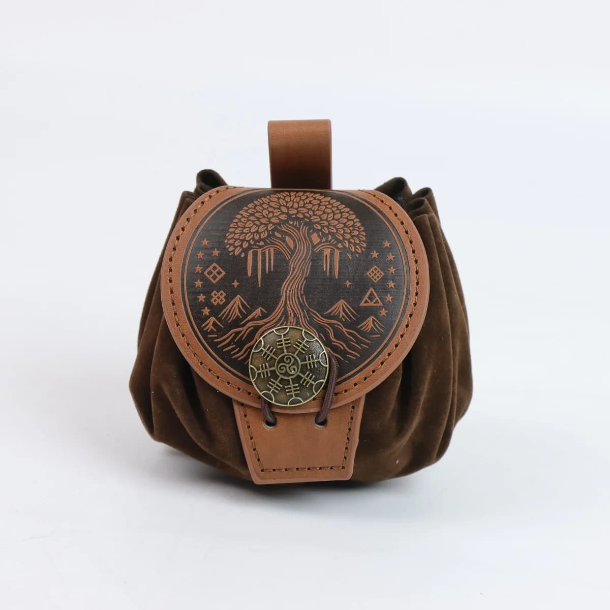Marsupi in Stile Steampunk Medievale Punk per Uomo, Portamonete in Pelle PU, Borsa da Cintura Appendibile