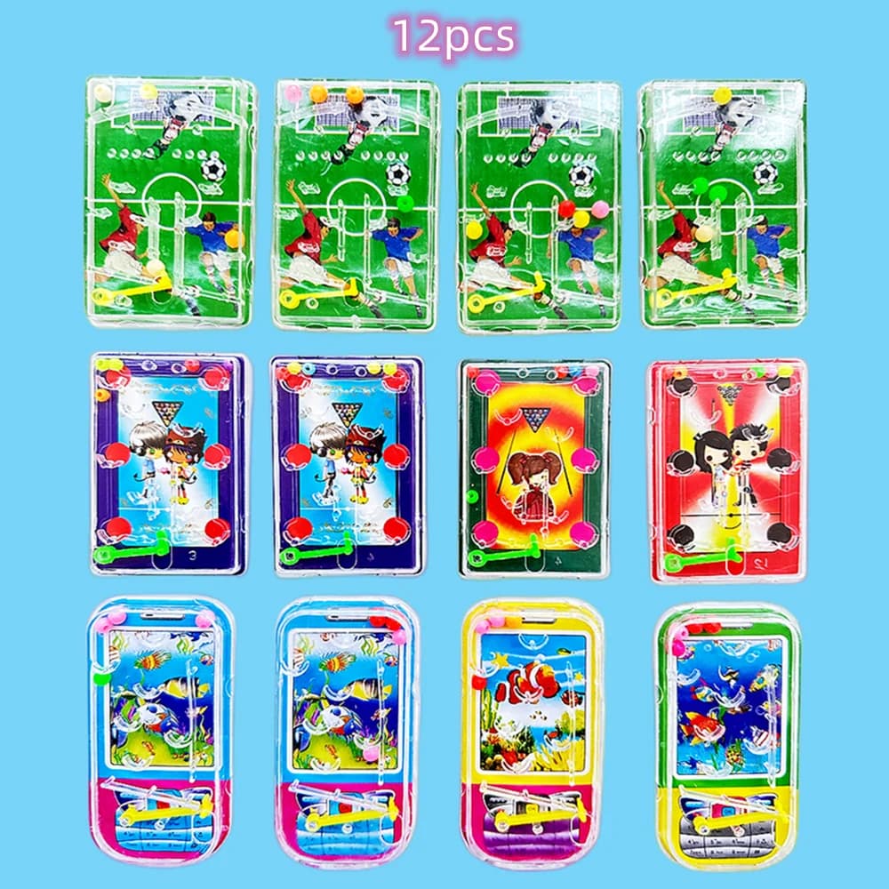 Confezione da 12 Clear Football Billiard Mobile Maze Puzzle Game ragazzi ragazze compleanno Set bambini bomboniere Souvenir Pinata Filler Rewards
