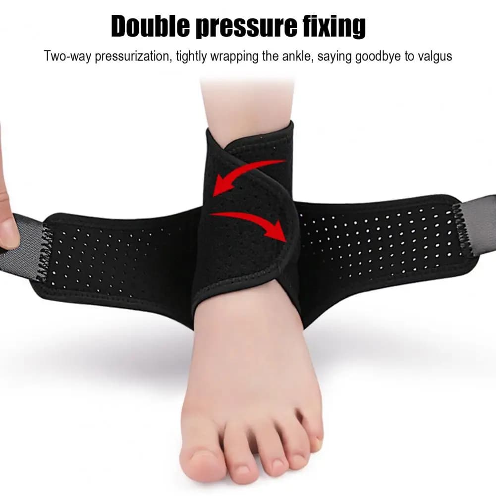 Tutore per caviglia con design a tacco cavo Tutore di supporto per caviglia a compressione regolabile per uomo Donna Sollievo per il dolore al piede Distorsione alla caviglia