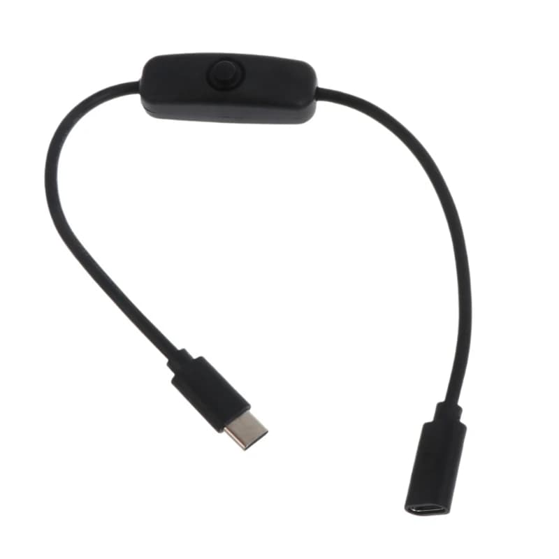 Cavo interruttore di alimentazione per alimentatore 4B, cavo di prolunga USB tipo C maschio a tipo C femmina con pulsante ON/Off