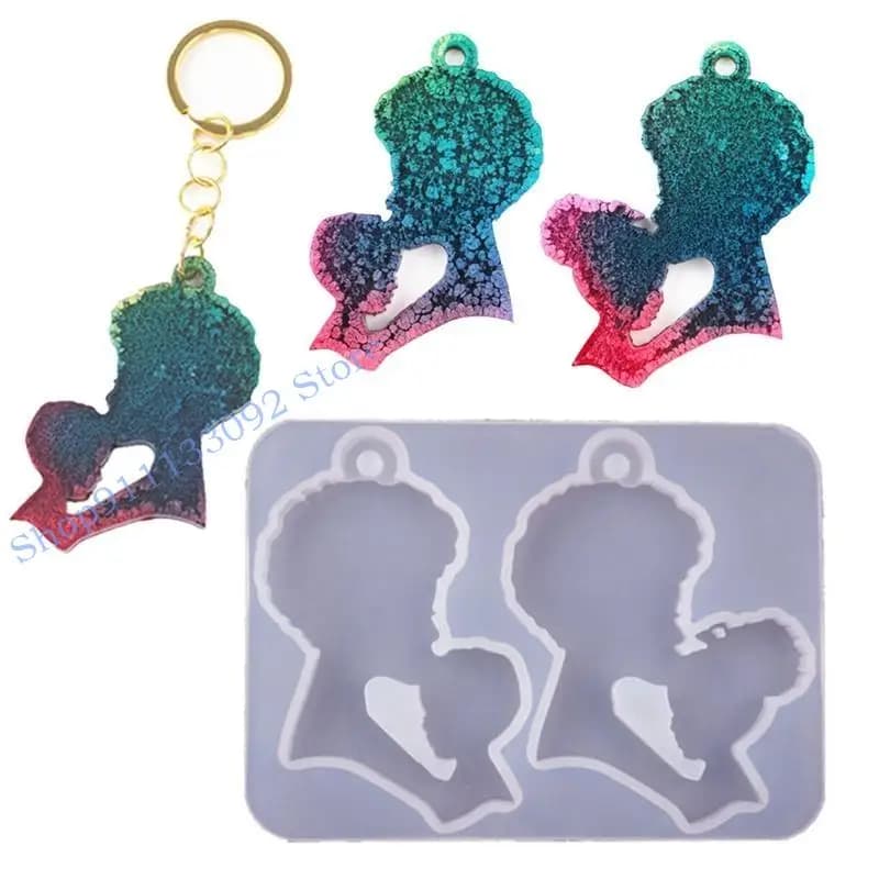 H9ED Keychain Casting Silicone Crafts for Key Chain Strumenti che creano strumenti epossidici