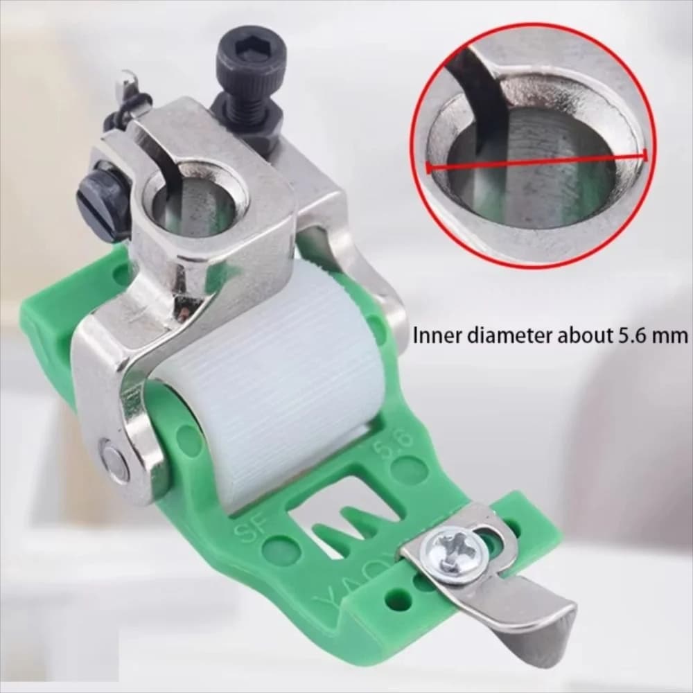 3 Needle 5 Thread Roller Presser Foot Plastic Adjustable Sewing Machine Roller Presser Foot No Cloth Eating Sewing Presser Foot