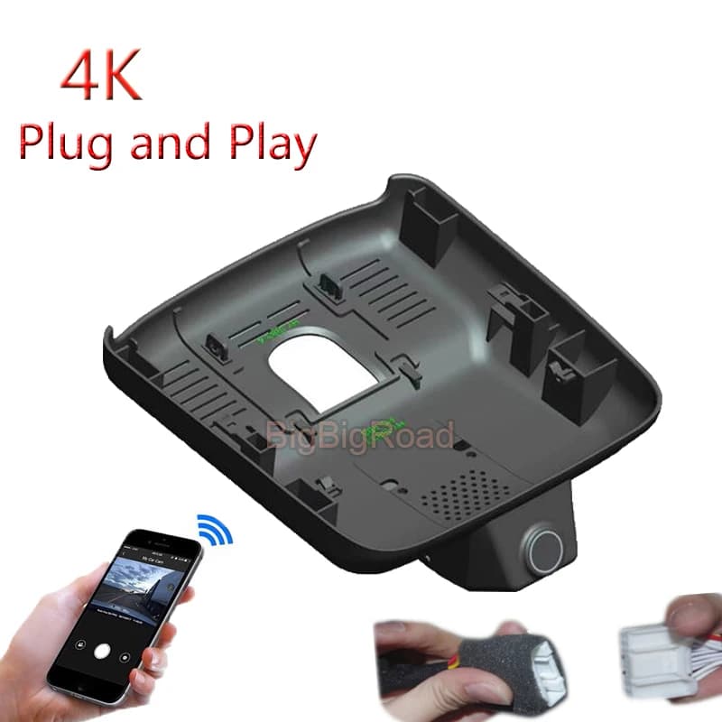 4K Plug And Play For Toyota Crown 2023 2024 Car Video Wifi DVR Dash Cam Camera FHD 2160P Night vision wide-angle