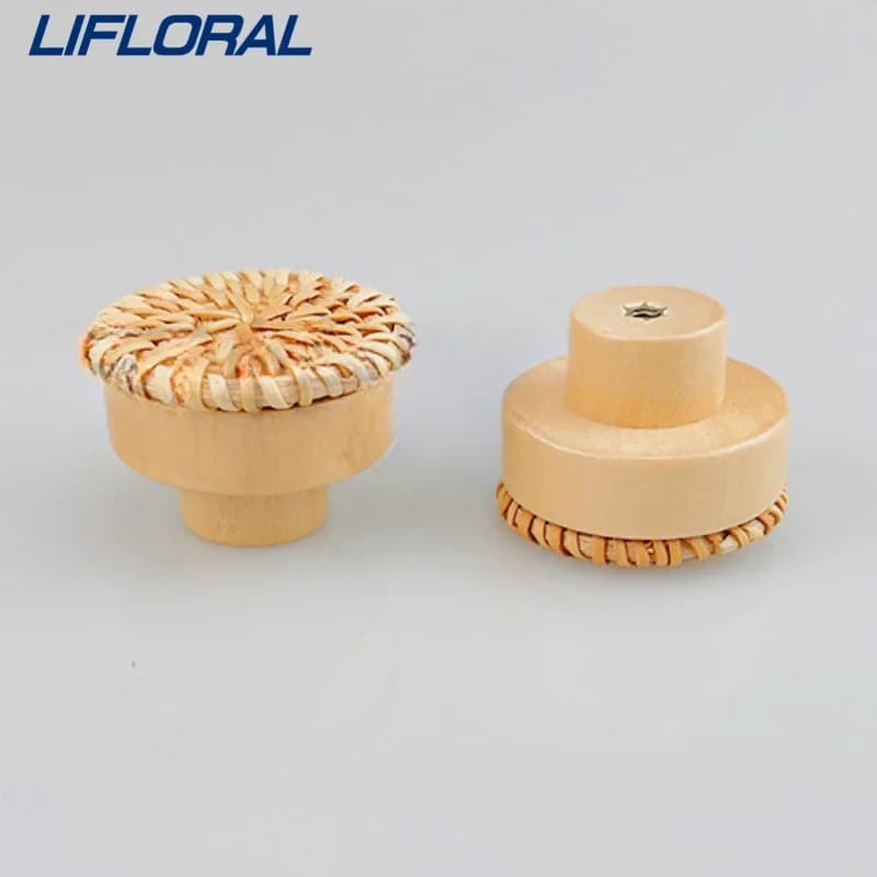 2 pomelli rotondi per cassetti in legno rattan, armadi fatti a mano, maniglie per cassettiere, armadietti da cucina in legno, guardaroba, porte per mobili