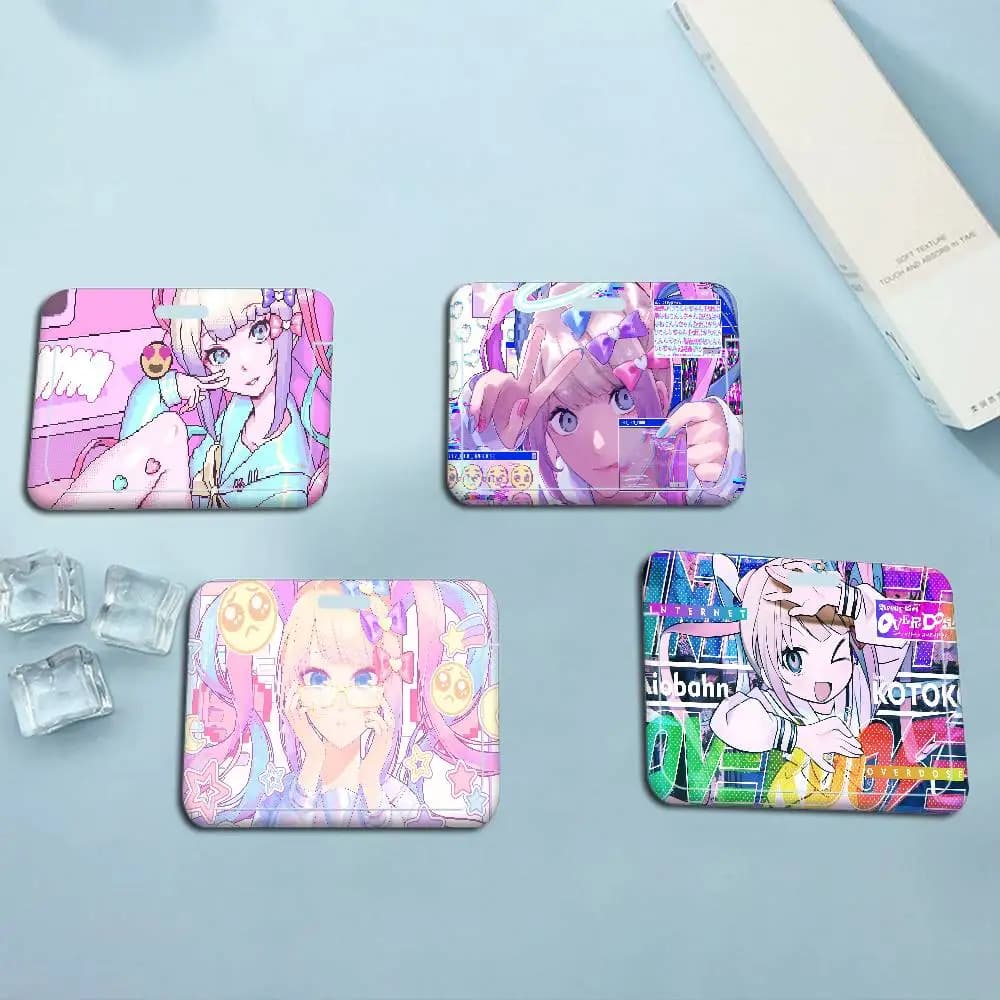 Popolare Porta Badge da Lavoro N-Needy G-Girl O-Overdose, 1 Pezzo, Porta Tessere Identificative con Cordino per Uomini e Donne