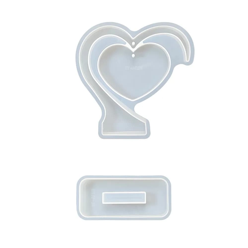 Heart Shaped Non-stick Frame Frame Flexible Reusable Photo Frame Stylish DIY Handmade Craft Mould