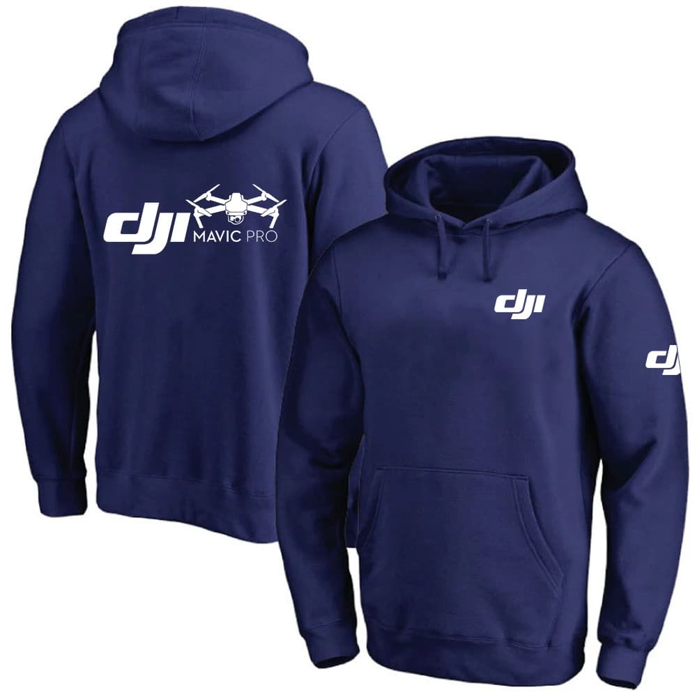2023 New Dji Professional Pilot Drone Printed Men's Hoodie Autumn Hip Hop Streetwear Pullover Sweatshirts