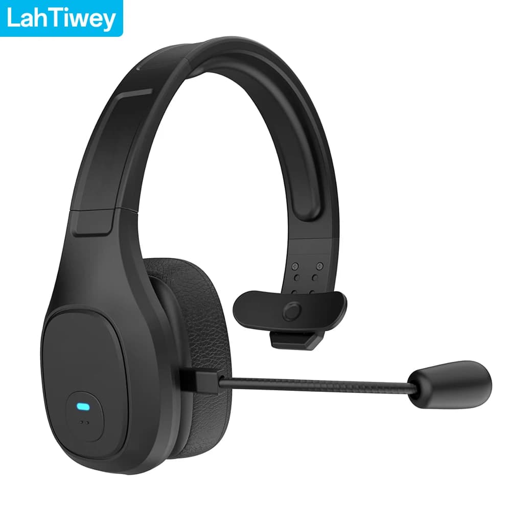 Auricolare Bluetooth per camionista premium, auricolare mono wireless con cancellazione del rumore con microfono, suono ad alta fedeltà, tempo di conversazione di 30 ore