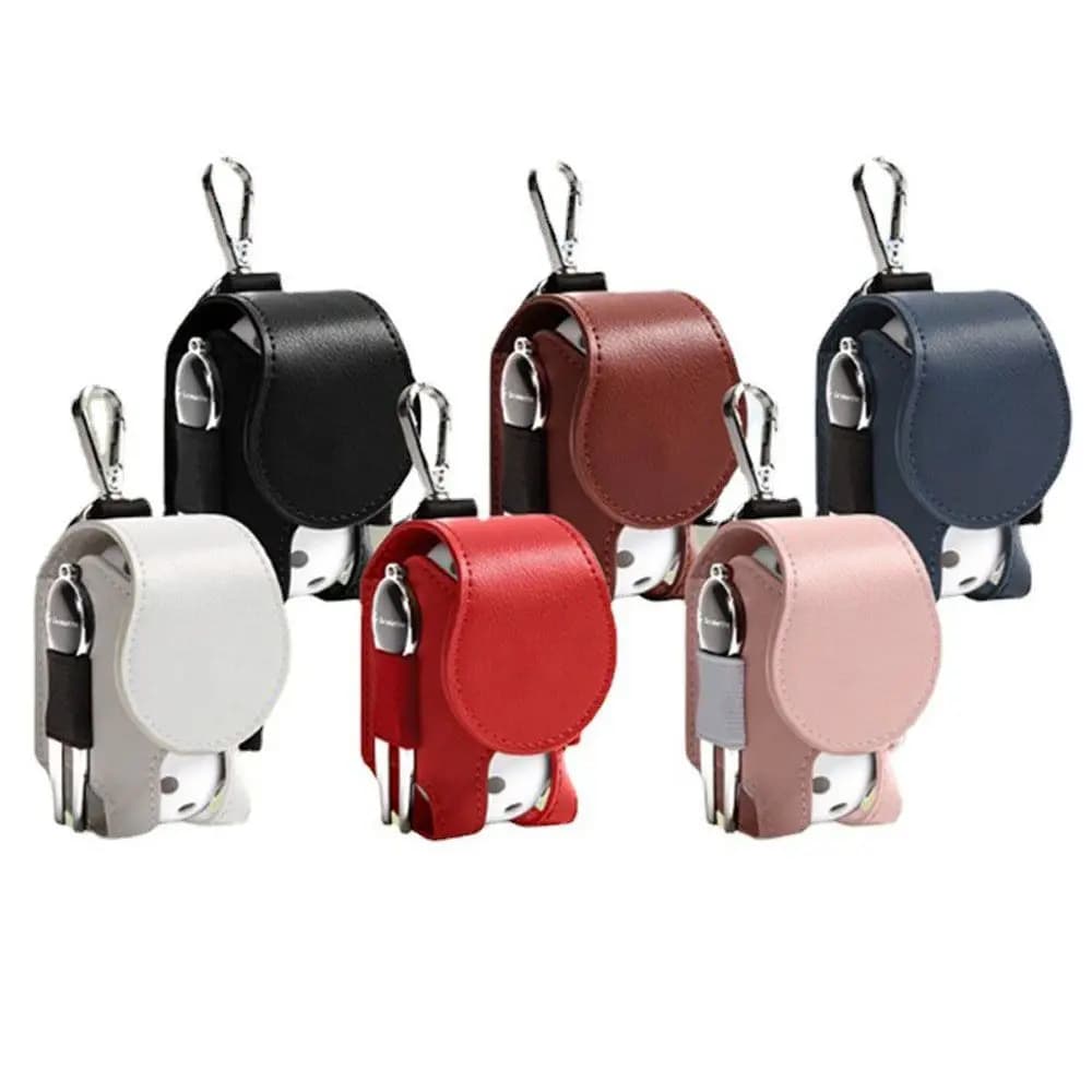 Professional PU Leather Portable Storage Golf TEE Case Golf Ball Bag Waist Holder