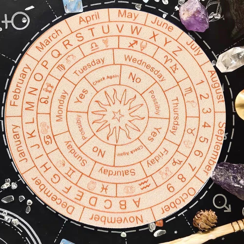 Diatomite Dodici Costellazioni Divinazione Pendolo Bordo Segno Decorazioni per la casa Stella Sole Luna Altare Messaggio Meditazione Sottobicchiere Mestiere