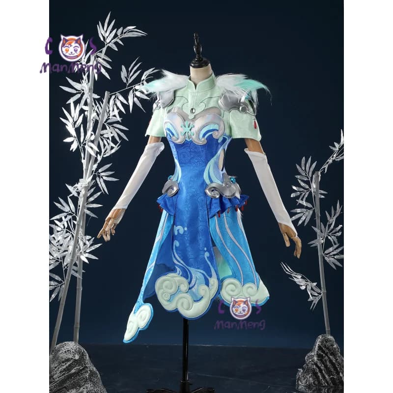 Kiriko Costume Cosplay Gioco Overwatch 2 Nuovo vestito cheongsam in stile cinese con corna coda calzini puntelli copricapo, vestito di Halloween