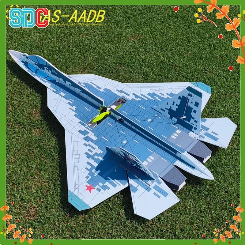 Ogas Aadb Su 57 Fixed Wing Rc Airplane Bogdan Airshow Livery 3Mm Light Weight High Maneuverability Indoor Outdoor Plate Airplane