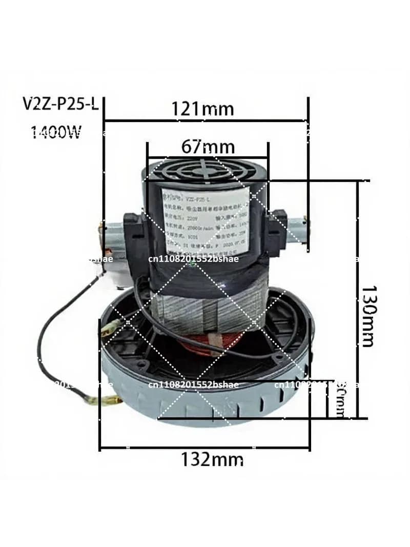 High-Speed Turbo Vacuum Fan Motor Compatible with V2Z-P25 V2Z-A24 V4Z-AD30 for Cleaner Efficiency