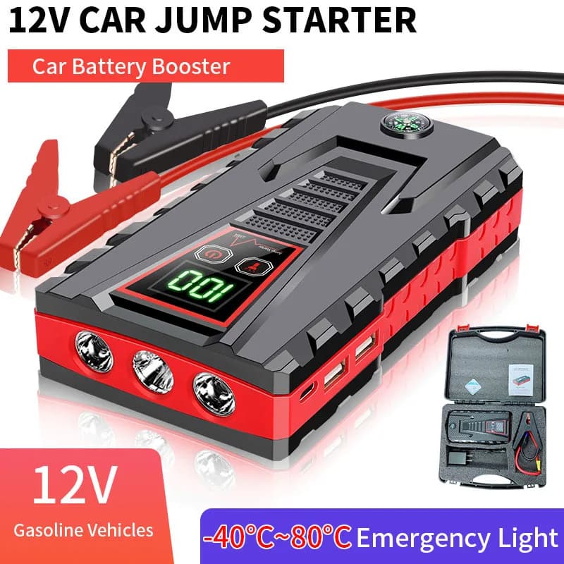 99800 mAh Avviatore di emergenza per auto portatile Accumulatori e caricabatterie di riserva Caricatore per auto 12V Dispositivo di avviamento Benzina Diesel Booster di emergenza per auto