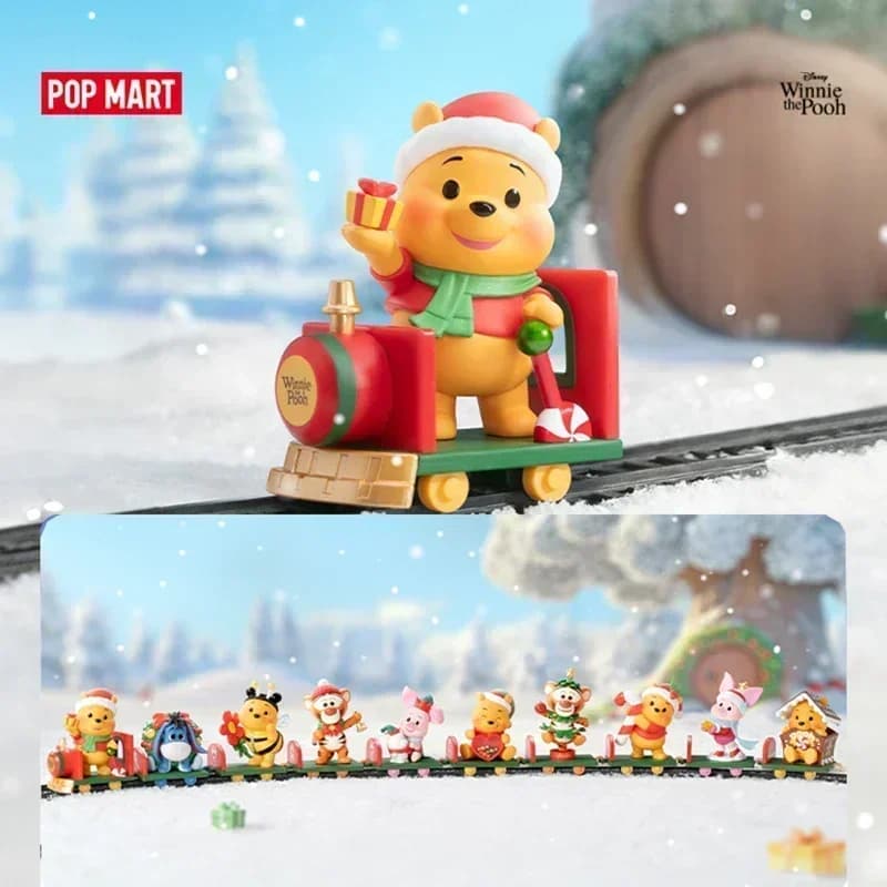 POP MART Disney Winnie The Pooh Serie di consegna regalo Scatola cieca Guess Bag Decorazione del desktop Modello carino Regalo Ragazza Giocattoli Anime