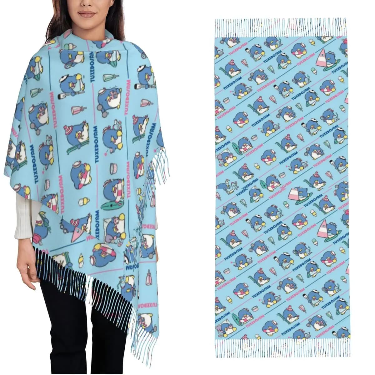 Womens Tuxedos Sams Cashmere Scarf Warm Pashmina Shawls and Wraps Scarves for Evening Dress