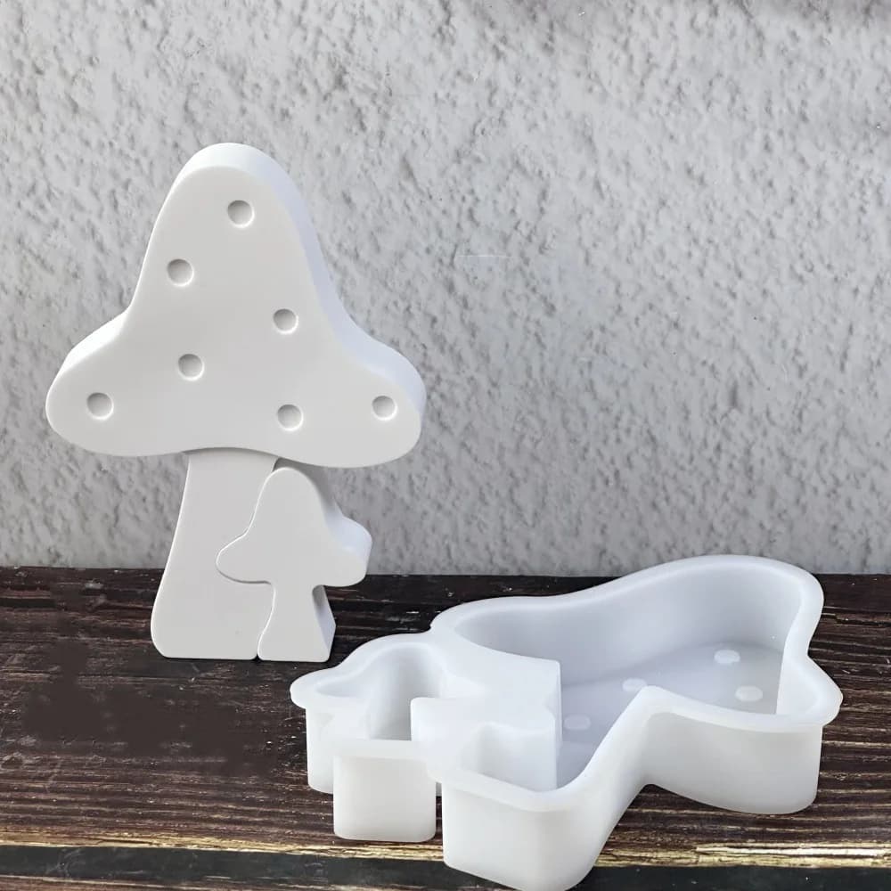 Mushroom Ornaments Silicone Molds DIY Home Decorative Scented Plants Plaster Candle Soap Mold Craft Goods Epoxy Resin Mould Tool