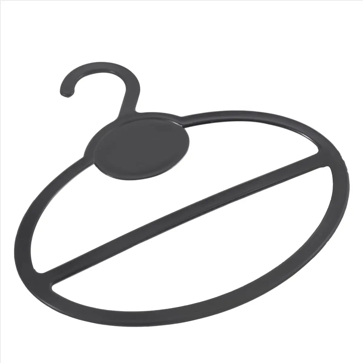 [CNIM] 120x Black Plastic Oval Hooks for Scarves, Shawls and Ties - Organizers for Clothes