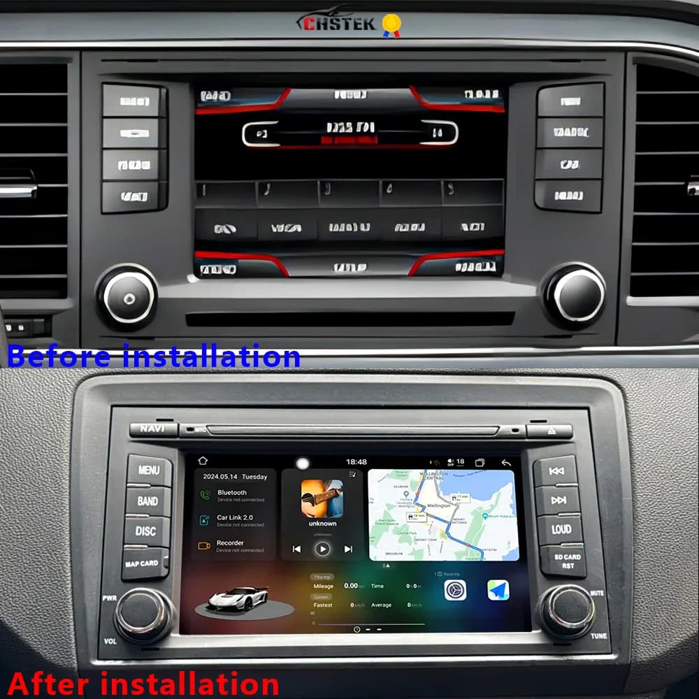 CHSTEK Wireless Carplay Android 13 Autoradio Per Seat Leon MK3 5F Ibiza 2012-2020 Navigazione WIFI 4G BT Multimedia Vedio Player