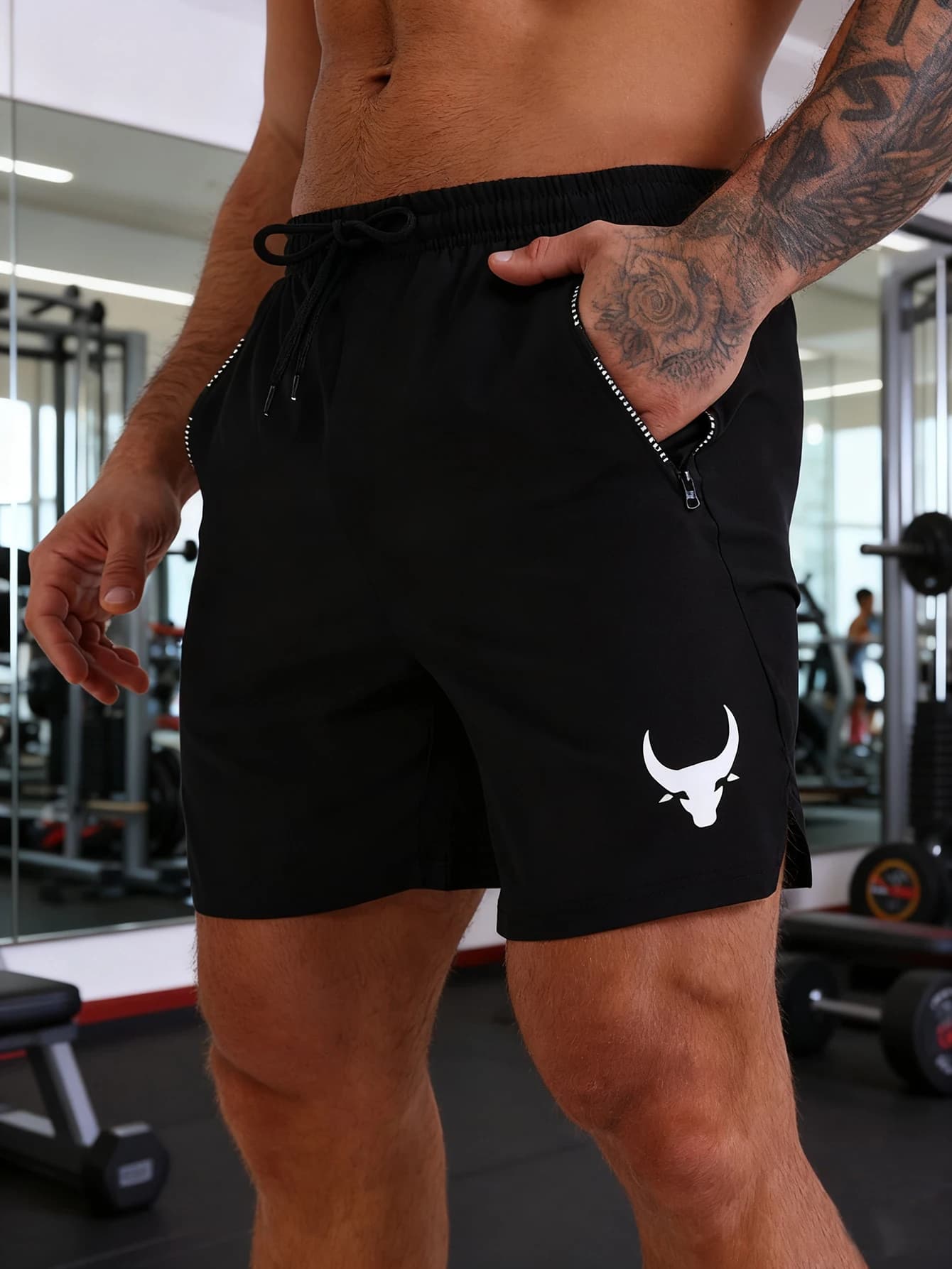 Pantaloncini da corsa casual atletici da uomo