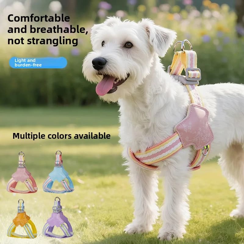 Guinzaglio per cani tipo gilet, pettorina jacquard per animali domestici, guinzaglio riflettente notturno per passeggiate, camicia per cani, vestiti per cani