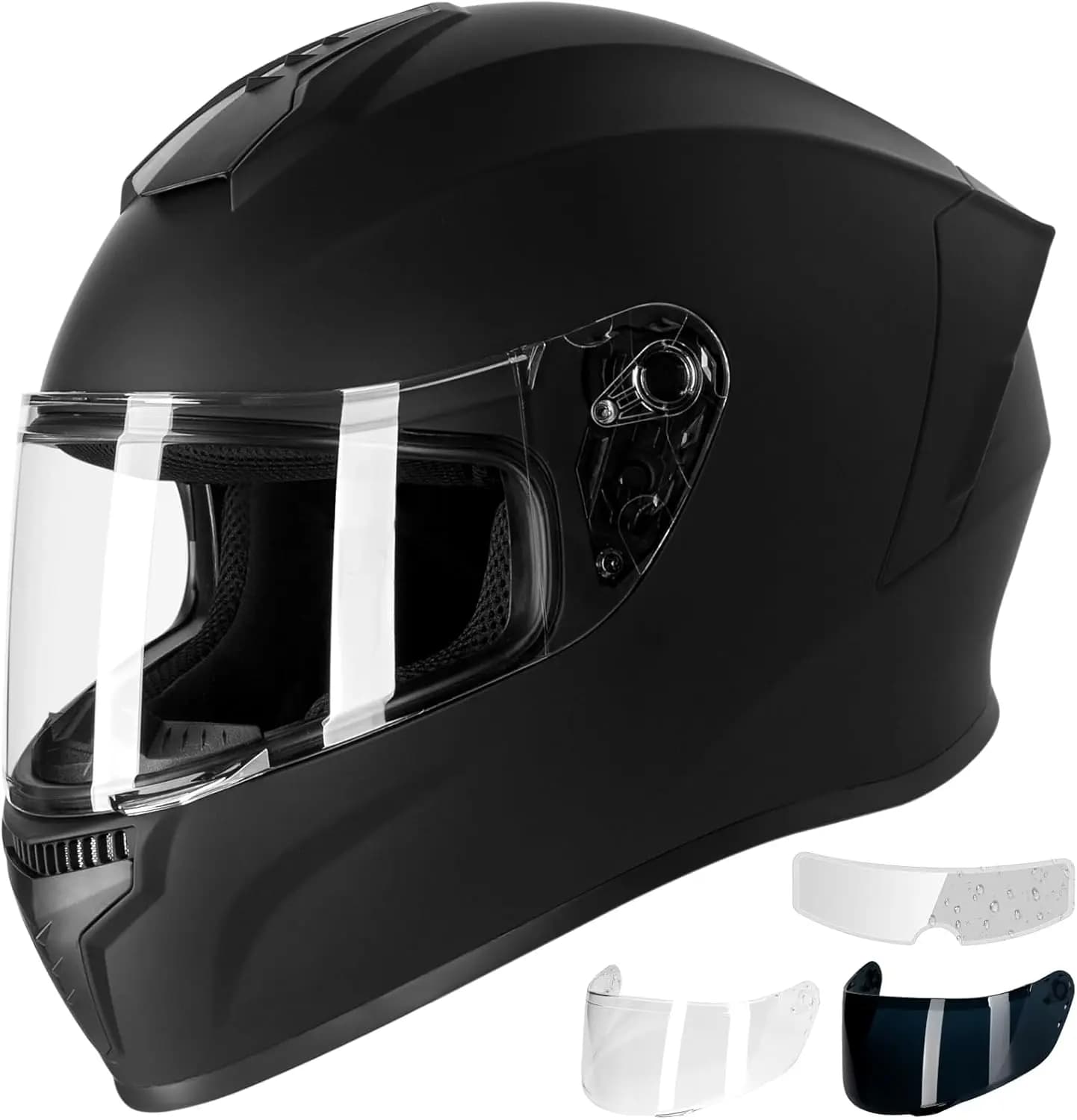 Complete Motorcyclist Helmet Double Visiera Anti-fog Film included Cross Bike Helmet for Adults approved DOT for Women