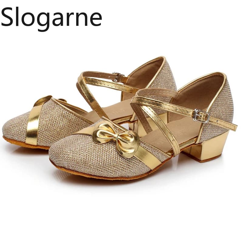 Bambini Nuove scarpe latine Ragazze Modern Jazz Valzer latino Tango Pancia Sala da ballo Scarpe da ballo Bambini Estate Stage Wear Sandali sportivi