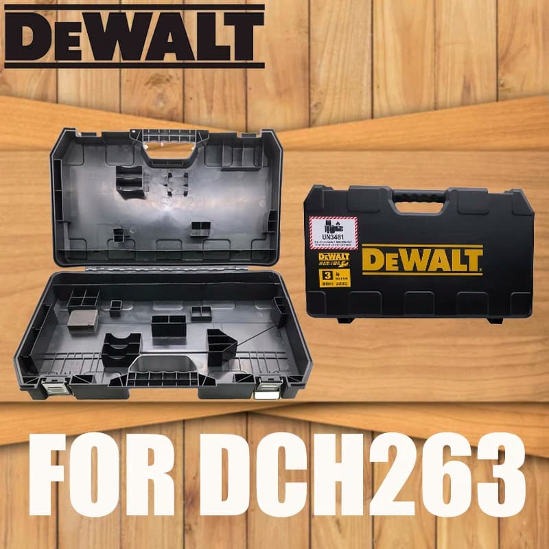 DEWALT Original Empty Tough Case For DCH263 Electric Hammer 54*32*13cm Internal Fixed Partition Tool Storage Box