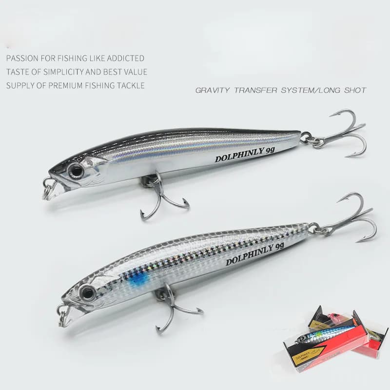 Matita affondante Richiamo di pesca Sistema di peso Esca in silicone Gancio triplo Swimbait Wobbler Affrontare Jerkbait Esche artificiali