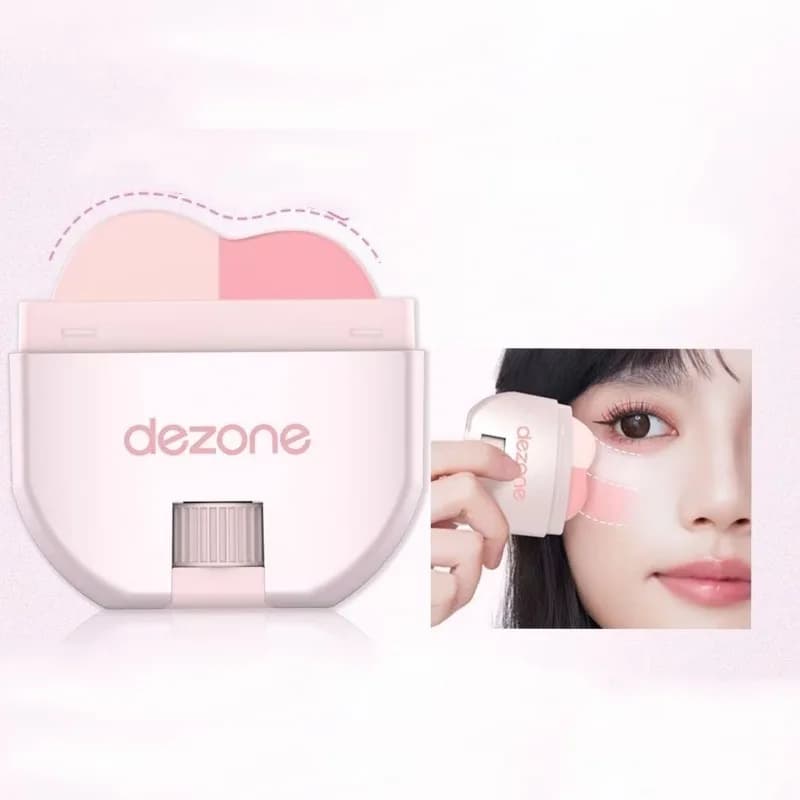 DEZONE Blusher&Highlighter Stick Natural Nude Cream Formula,Buildable Long-Lasting Color for Cheeks & Face,Essential Makeup