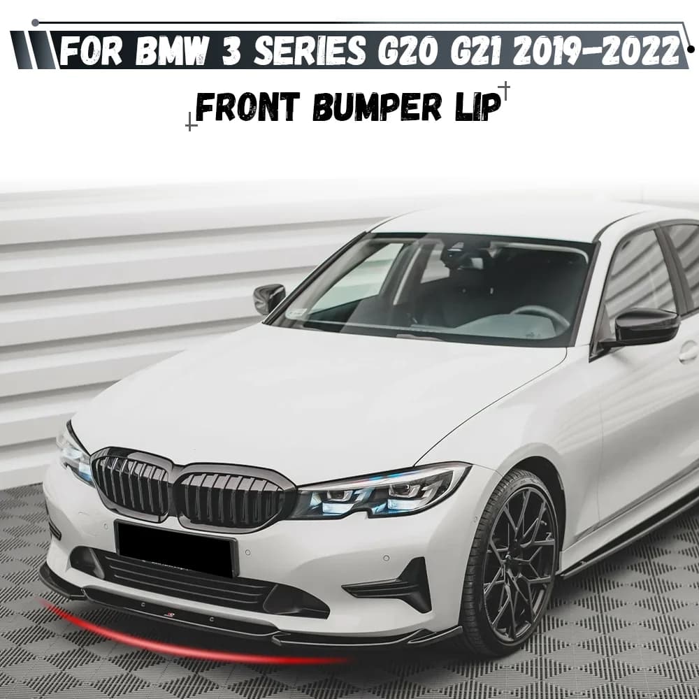 For BMW 3 Series G20 G21 Pre-Lci 2019 2020 2021 2022 Front Bumper Splitter Lip Car Diffuser Spoiler Bumper Deflector