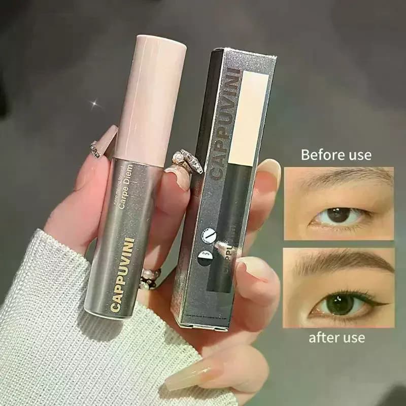 Cappuvini Natural Dyeing Eyebrow Cream High Pigment Long-lasting Waterproof Natural Brow Tint Enhancer Brow Mascara Cosmetic