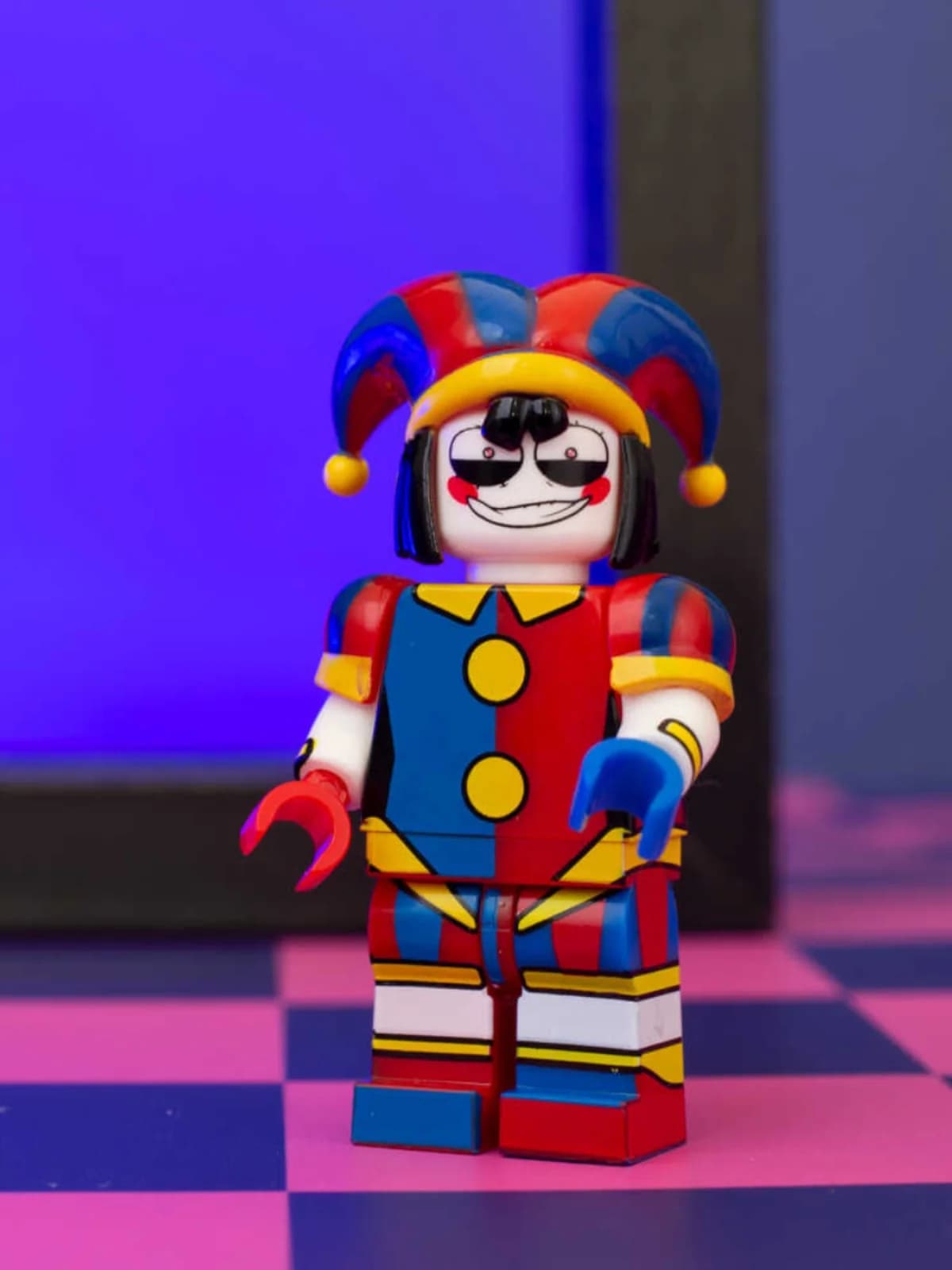 Magic Circus ible Building Blos Toy Jax Parni Clown Display Piece Figure Girl Universal Forange Blo Magnetic Tile