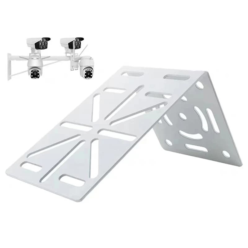@*CCTV Monitoring Bracket PTZ Dome Camera Adapter Auxiliary Mount Extension Support L Shape 90 Degree Right Angle Steel Plate