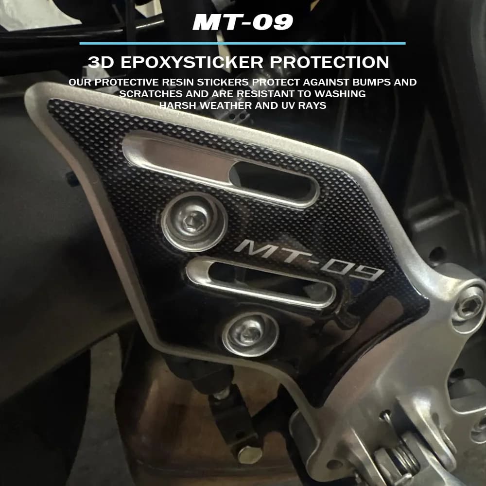 Per MT-09 SP Accessori 2021-2023 Protezione tallone moto MT09 Adesivi gel 3D antigraffio impermeabili