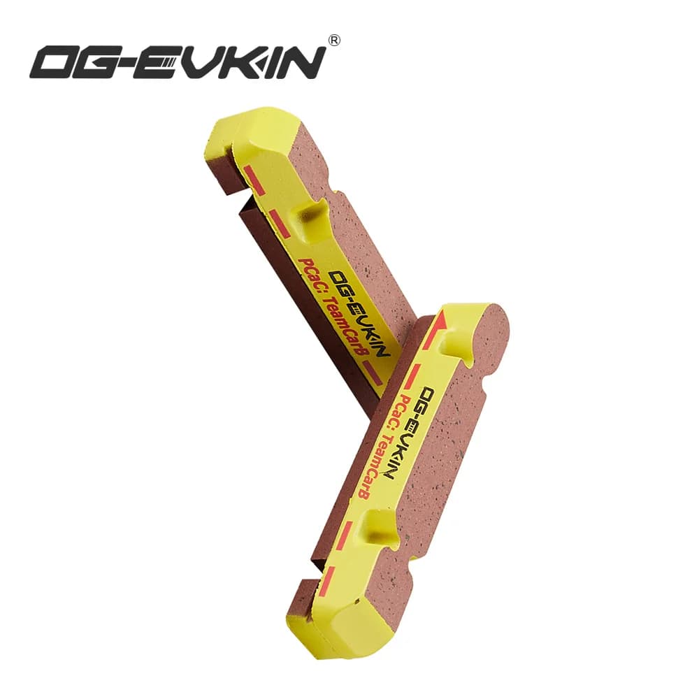 Pastiglie freno in carbonio OG-EVKIN, un paio, per freni V-Brake, compatibili con cerchi in carbonio Shimano, SRAM e CHAMPION.