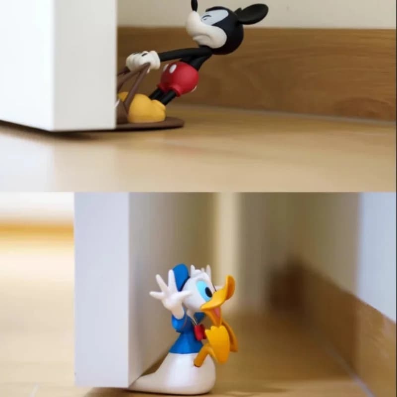 Fermaporta Anime Mickey Stitch Paperino, Fermaporta Creativi a Forma di Cartone Animato Woody, Antivento, Anti-Collisione, Giocattoli e Regali