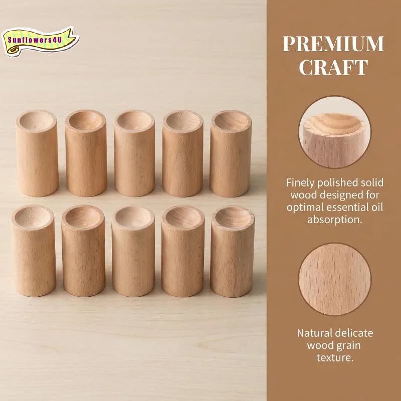 Aroma Diffuser Wood Tumbler Shape No Flame Ultrasonic Humidifier For Essential Oils Bedroom Living Room