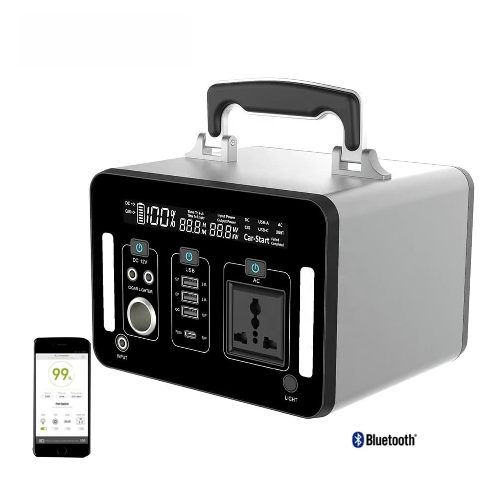 Stazione di alimentazione da 300 Wh 220 V Sistema di generatore solare portatile Avviatore di emergenza per auto Stazione di alimentazione esterna domestica