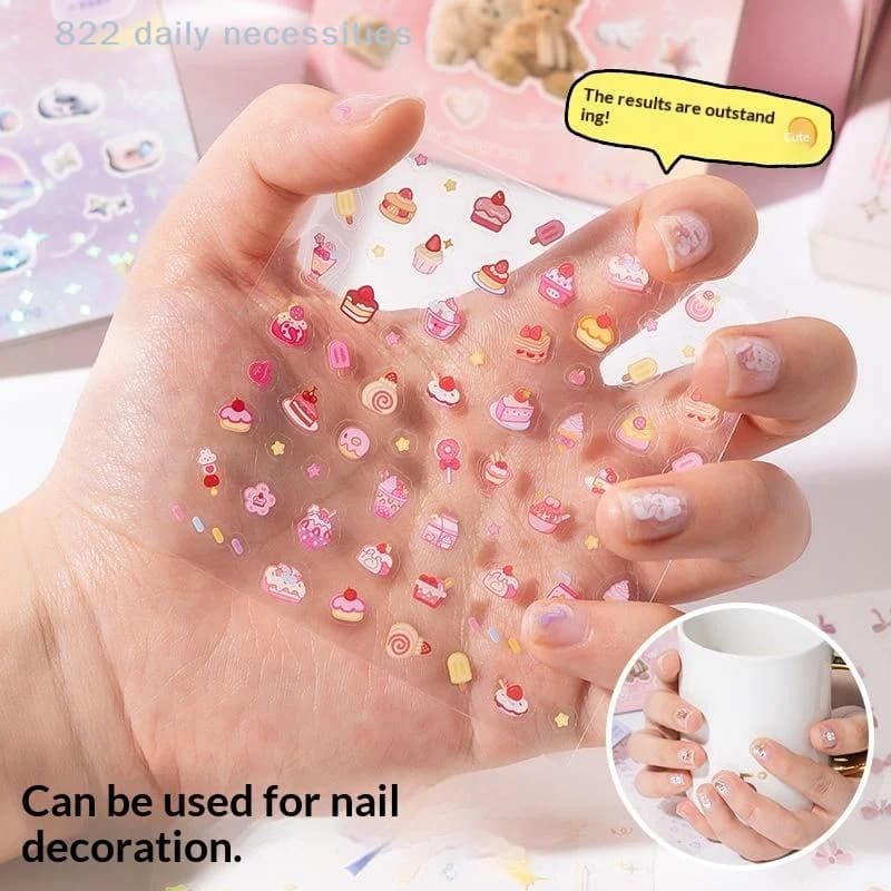 ConvenientScrapbooking Sticker Book 24PCS Kawaii Collage Supplies DIY Stickers for Planners Notebooks Albums Gifts