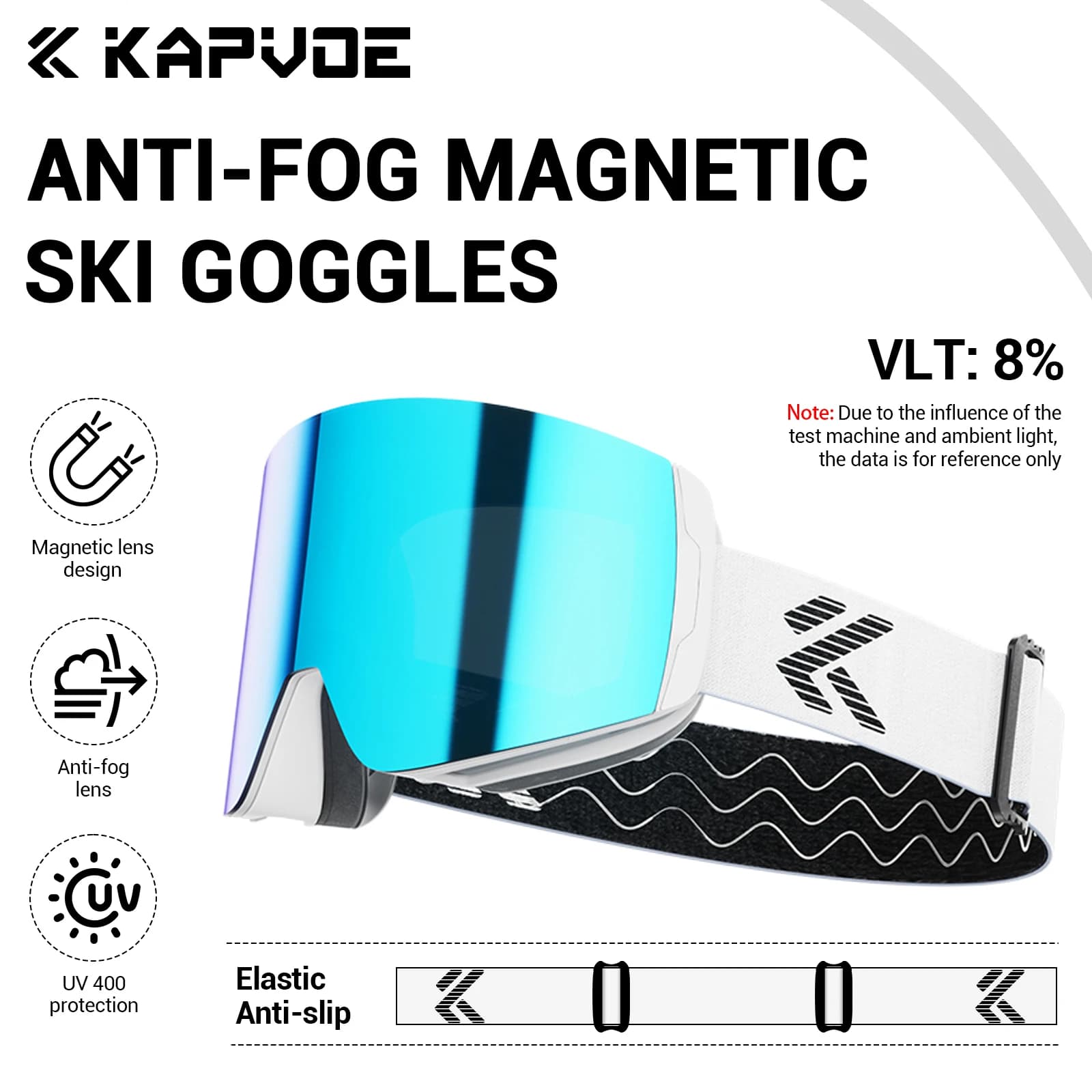KAPVOE Occhiali da sci all'aperto Doppi strati Lente Anti-fog UV400 Occhiali da sci Sci Snowboard Uomo Donna Occhiali da neve per moto Nuovo